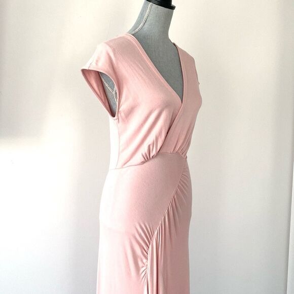 Free People FP Beach Powder Pink Maxi Dress sz L Wedding Dates Romantic Vacation - Picture 3 of 13